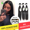 7A Malaysian Straight Hair 3 Bundles 100 Unprocessed Remy Human Hair Extensions Natural Black Can Be Dyed&Bleached 95-100gpc