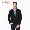 INTERIGHT Mens Polar Fleece Collar Sweater Casual Jacket