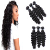 8A Brazilian Remy Hair 3PcsLot Deep Wave Unprocessed Branilian Remy Human Hair End No Tangle Deep Wave Hair Weft