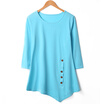 US Seller Fashion Womens Blouses Casual Lady Long Sleeve Tops T-Shirt Dress