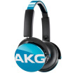 Love technology AKG Y50 portable headset bass insider wire control stereo phone headset HIFI music headset general girl blue