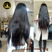 Kason Peruvian Virgin Hair Straight Lace Front Wig Natural Color Unprocessed Human Hair Can Be Colord