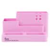 Fizz multi-function 6 grid creative pen holder desktop storage office supplies pink BT5950