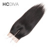 HCDIVA 44 Virgin Peruvian Hair Straight Lace Closure 100 Unprocessed Virgin Human Hair FreeMiddleThree Part Lace Closures