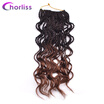 Chorliss14 inch Curly Senegalese Twist Crochet Braids 35 Roots Synthetic Braiding Hair Extension Low Temperature Fiber