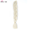 Ishow 24inch Synthetic Braiding Hair Pure Color HighTemperature KanekalonJumbo Braid Hair Extensions Crochet Yaki Texture 1pc100g
