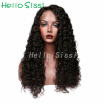 Human hair lace wig lace front wig medium brown lace natural color for black woman