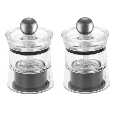 2pcs Acrylic & Stainless Steel Mini Manual Pepper Grinder Set Muller Mill Kitchen Seasoning Grinding Tool
2pcs Acrylic & Stainless Steel Mini Manual Pepper Grinder Set Muller Mill Kitchen Seasoning Grinding Tool