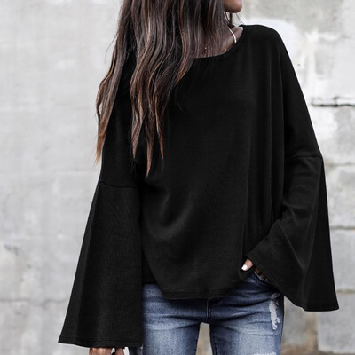 Tailored Women Ladies Autumn WinterSlim Solid O-Neck Long Flare Sleeve Blouse Tops Shirt
Tailored Women Ladies Autumn WinterSlim Solid O-Neck Long Flare Sleeve Blouse Tops Shirt