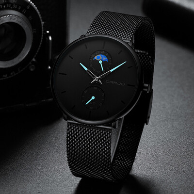Gobestart High Quality Simple Waterproof Black Stainless Steel Mesh Strap Quartz Watch
Gobestart High Quality Simple Waterproof Black Stainless Steel Mesh Strap Quartz Watch
