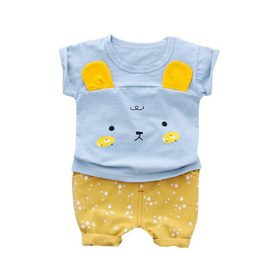 Summer Baby Boys Girls Short Sleeve Cartoon Bear Print T-Shirt TopsShorts Suits Casual Outfits Sets New
Summer Baby Boys Girls Short Sleeve Cartoon Bear Print T-Shirt TopsShorts Suits Casual Outfits Sets New
