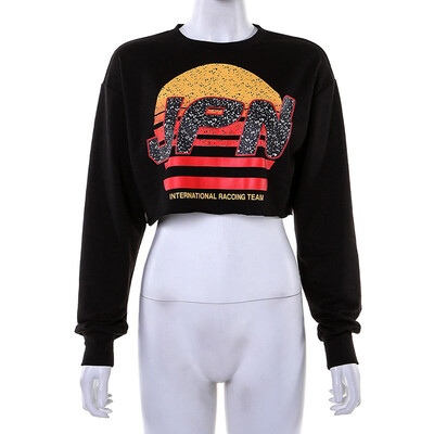 Fashion Streetwear Women Short Tops 2019 Autumn Harajuku Letter Print Exposure Long Sleeve T-Shirt
Fashion Streetwear Women Short Tops 2019 Autumn Harajuku Letter Print Exposure Long Sleeve T-Shirt