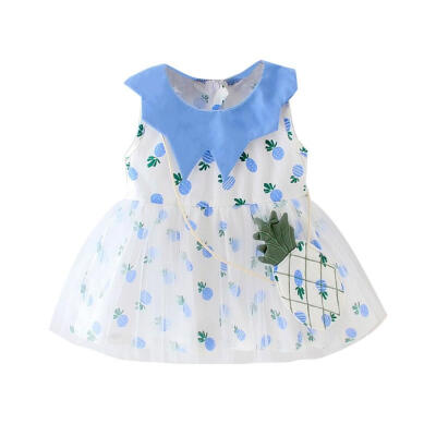 Summer Baby Girl Casual Tutu Dress Toddler Pineapple Pattern Sleeveless Cotton Dresses Outfits With Bag 3-42M
Summer Baby Girl Casual Tutu Dress Toddler Pineapple Pattern Sleeveless Cotton Dresses Outfits With Bag 3-42M