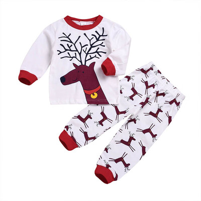 Autumn Toddler Baby Girls Boys Long Sleeve Christmas Elk Print T-shirt TopsPants Suits Kids Costume Set
Autumn Toddler Baby Girls Boys Long Sleeve Christmas Elk Print T-shirt TopsPants Suits Kids Costume Set