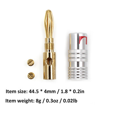 24K Gold Banana Plugs Audio Jack Connectors Dual Screw Lock Jack Speaker Banana Connectors for Speaker Wire Wall Plate 16 Pairs 3
24K Gold Banana Plugs Audio Jack Connectors Dual Screw Lock Jack Speaker Banana Connectors for Speaker Wire Wall Plate 16 Pairs 3
