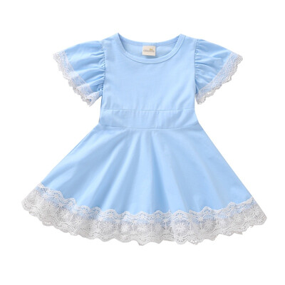 Summer Children Girls Fashion Brief Style Dress Cute Baby Girl Solid Color Lace Short Sleeve Princess Dress
Summer Children Girls Fashion Brief Style Dress Cute Baby Girl Solid Color Lace Short Sleeve Princess Dress