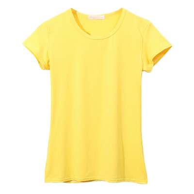 Womens O neck Short Sleeve T-Shirt Female Solid Color Summer Casual Shirt Slim T-Shirt For Lady
Womens O neck Short Sleeve T-Shirt Female Solid Color Summer Casual Shirt Slim T-Shirt For Lady