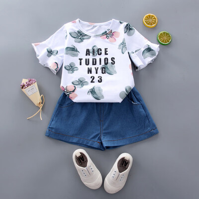 Baby Girl Clothes Floral Letter Butterfly Short Sleeve Shorts Two-Piece Set Children Clothes
Baby Girl Clothes Floral Letter Butterfly Short Sleeve Shorts Two-Piece Set Children Clothes