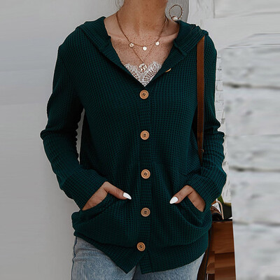 Gobestart Women Casual Pocket Button Blouse Solid Long Sleeve Knitted Hooded Sweater Tops
Gobestart Women Casual Pocket Button Blouse Solid Long Sleeve Knitted Hooded Sweater Tops