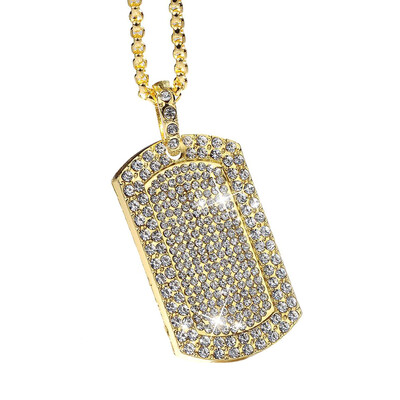Gold Silver Men Women Hip Hop Pendant Gold Liced Out Full Diamond Crystal Pendant Necklace Cuban Chain Jewelry
Gold Silver Men Women Hip Hop Pendant Gold Liced Out Full Diamond Crystal Pendant Necklace Cuban Chain Jewelry