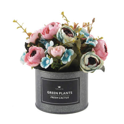 Artificial Flowers Potted Delicate Silk Hand Made Bud With Iron Flower Pot Silk Artificial Flowers For Wedding Home Decoration
Artificial Flowers Potted Delicate Silk Hand Made Bud With Iron Flower Pot Silk Artificial Flowers For Wedding Home Decoration