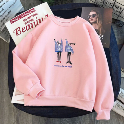 New Autumn Winter Loose Wild Double Cartoon Pattern Round Neck Pullover Clothes Women
New Autumn Winter Loose Wild Double Cartoon Pattern Round Neck Pullover Clothes Women