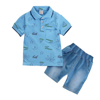 Summer Kids Clothes for Boys Clothes Short Sleeve Cartoon Print Tops Blouse T-shirtDenim Shorts Children Casual Sets
Summer Kids Clothes for Boys Clothes Short Sleeve Cartoon Print Tops Blouse T-shirtDenim Shorts Children Casual Sets