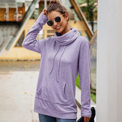 Fashion Women Autumn Solid Color Hoodie Turtleneck Long Sleeve Drawstring Pocket Casual Pullover Outerwear
Fashion Women Autumn Solid Color Hoodie Turtleneck Long Sleeve Drawstring Pocket Casual Pullover Outerwear