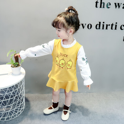 Spring Kids Dress for Girls Casual Long Sleeve Costume Baby Dress Animal Duck Pattern Children Embroidery Dresses
Spring Kids Dress for Girls Casual Long Sleeve Costume Baby Dress Animal Duck Pattern Children Embroidery Dresses