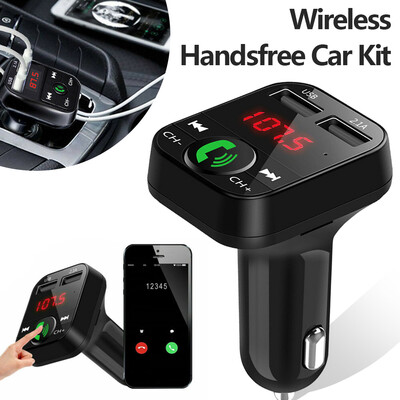 5358cm Wireless Bluetooth Handsfree Car Kit FM Transmitter MP3 Player Dual USB Charger
5358cm Wireless Bluetooth Handsfree Car Kit FM Transmitter MP3 Player Dual USB Charger