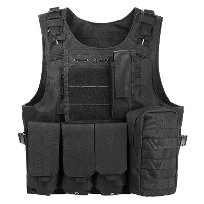 Outdoor Molle Vest Modular Gear Carrier Adjustable Training Gaming Paintball Assault Vest
Outdoor Molle Vest Modular Gear Carrier Adjustable Training Gaming Paintball Assault Vest