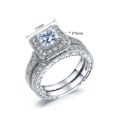 Luxury Princes Cut Wedding Rings For Woman Big Square Female Finger Ring Engagement
Luxury Princes Cut Wedding Rings For Woman Big Square Female Finger Ring Engagement