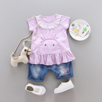 Baby Kid Girls Clothes Summer Toddler Kids Cartoon Rabbit Short Sleeve TopsPant Suit Children Girls Clothing Sets
Baby Kid Girls Clothes Summer Toddler Kids Cartoon Rabbit Short Sleeve TopsPant Suit Children Girls Clothing Sets