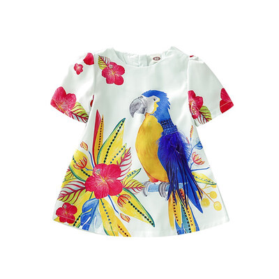 Summer Casual Baby Girls Clothes Dress Bird Pattern Princess Dress Cotton Kids Toddler Dress
Summer Casual Baby Girls Clothes Dress Bird Pattern Princess Dress Cotton Kids Toddler Dress