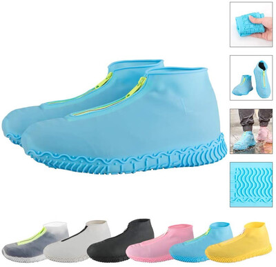 Reusable silicone waterproof shoe cover zipper no slip silicone shoe cover suitable for children adults
Reusable silicone waterproof shoe cover zipper no slip silicone shoe cover suitable for children adults
