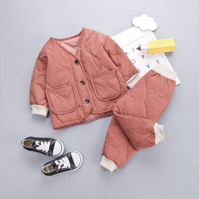 Kids Clothes 2019 Winter Baby Boys Girls Thicken Warm Cotton Outfit Toddler Coat Tops Pants 2Pcs Chilren Clothing Set
Kids Clothes 2019 Winter Baby Boys Girls Thicken Warm Cotton Outfit Toddler Coat Tops Pants 2Pcs Chilren Clothing Set