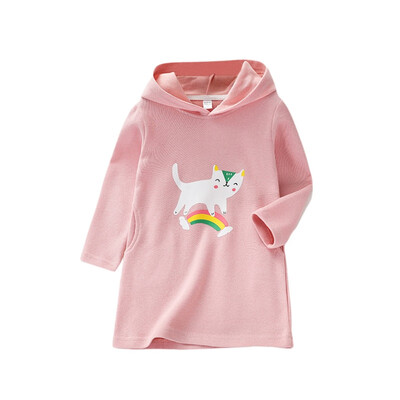 Children Clothing Autumn Toddler Kids Baby Girls Cotton Cartoon Cat Print Cute Sweater Long Sleeves Casual Hat Collar Sweet Tops
Children Clothing Autumn Toddler Kids Baby Girls Cotton Cartoon Cat Print Cute Sweater Long Sleeves Casual Hat Collar Sweet Tops
