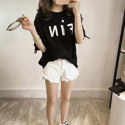 Women Summer Fashion Lace Up T-Shirt O-Neck Print Casual Top Half Sleeves Basic Female T-shirt -5XL YX89
Women Summer Fashion Lace Up T-Shirt O-Neck Print Casual Top Half Sleeves Basic Female T-shirt -5XL YX89