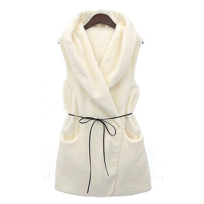 Women Fashion Solid Color Casual All-match Warm Lamb Sleeveless Bow-knot Decoration Sweater Vest Jacket
Women Fashion Solid Color Casual All-match Warm Lamb Sleeveless Bow-knot Decoration Sweater Vest Jacket