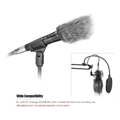 65cm115cm Grey Microphone Furry Windscreen Fur Windshield Wind Muff for RODE VideoMicro for Shenggu SG107 SG109&Other Short
65cm115cm Grey Microphone Furry Windscreen Fur Windshield Wind Muff for RODE VideoMicro for Shenggu SG107 SG109&Other Short
