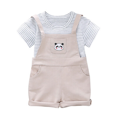 Baby Boy Clothes Summer Baby Boys Girls Short Sleeve Stripe Letter Print T-shirtSuspender Pants Children Casual Outfits Sets
Baby Boy Clothes Summer Baby Boys Girls Short Sleeve Stripe Letter Print T-shirtSuspender Pants Children Casual Outfits Sets