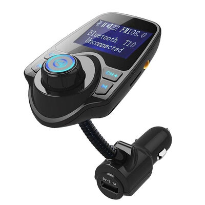 T10 Wireless In-Car Bluetooth FM Transmitter Radio Adapter with 144 Inch Display USB Car Charger for iPhone for Samsung
T10 Wireless In-Car Bluetooth FM Transmitter Radio Adapter with 144 Inch Display USB Car Charger for iPhone for Samsung