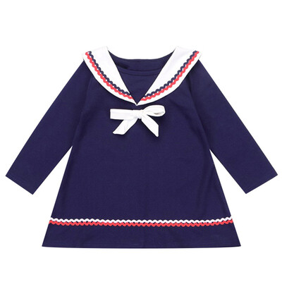 Autumn Casual Baby Girls Wave Print Long Sleeve Bowknot Design Dress Kids Toddler Princess Dresses
Autumn Casual Baby Girls Wave Print Long Sleeve Bowknot Design Dress Kids Toddler Princess Dresses