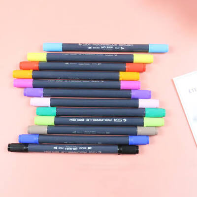 Hot Dual Tip Watercolor Brush Markers Sta Non-Toxic Water Based Lettering Marker Calligraphy Pens
Hot Dual Tip Watercolor Brush Markers Sta Non-Toxic Water Based Lettering Marker Calligraphy Pens