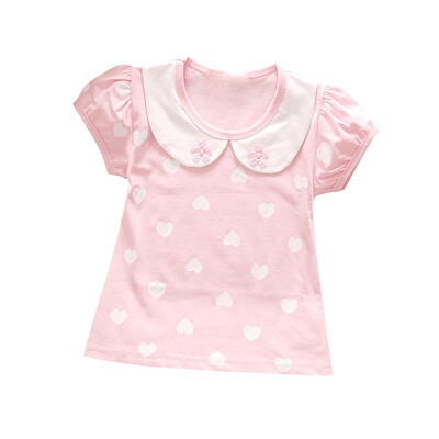 Baby Girls T-Shirt 1-4T Summer Kids Baby Girl Heart Print Pattern T-shirt Children Casual Blouse Short Sleeve Top
Baby Girls T-Shirt 1-4T Summer Kids Baby Girl Heart Print Pattern T-shirt Children Casual Blouse Short Sleeve Top