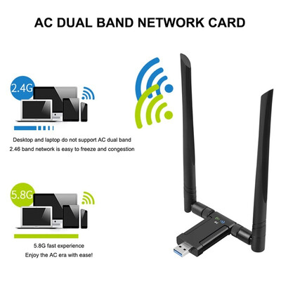 Willstar AC1200m Wireless Network Card USB Wireless WiFi Receiver 24 g5 8 g Dual-frequency Gigabit USB Network Card
Willstar AC1200m Wireless Network Card USB Wireless WiFi Receiver 24 g5 8 g Dual-frequency Gigabit USB Network Card