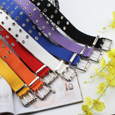 Fashion Women Canvas Belts Hollow Out Air Hole Korean Style Decoration Belt Designer Unisex Casual Solid Color Corset Belts
Fashion Women Canvas Belts Hollow Out Air Hole Korean Style Decoration Belt Designer Unisex Casual Solid Color Corset Belts