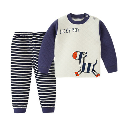 Boys Thermal Underwear Set Girls Pajamas Cute Cartoon Printed T-shirt Tops Pants For Toddler Kid
Boys Thermal Underwear Set Girls Pajamas Cute Cartoon Printed T-shirt Tops Pants For Toddler Kid
