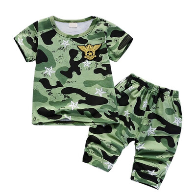 Summer Clothing Set 2019 Boy Clothes Kids Thick Short Sleeves Camouflage ShirtShorts 2pcs Suit Children Clothing
Summer Clothing Set 2019 Boy Clothes Kids Thick Short Sleeves Camouflage ShirtShorts 2pcs Suit Children Clothing