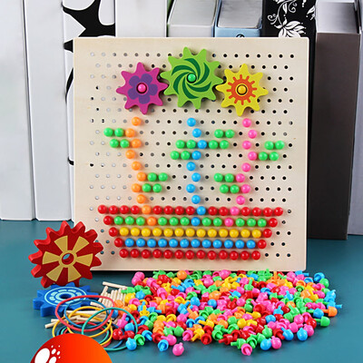 Kids Playing Creative Mushroom Nail Puzzle Flying Chess Gear Peg Board Wooden Educational Toys for Children
Kids Playing Creative Mushroom Nail Puzzle Flying Chess Gear Peg Board Wooden Educational Toys for Children